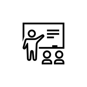 Icon advance topics: a presentator giving a lecture