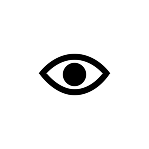 Icon visibility: an open eye